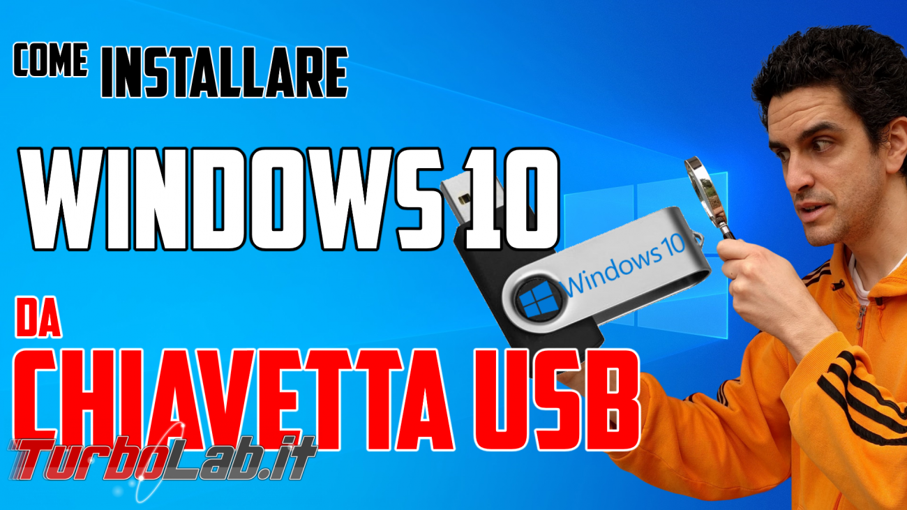 Chiavetta USB avviabile, WINDOWS 10, CON LICENZA, 32/64 bit