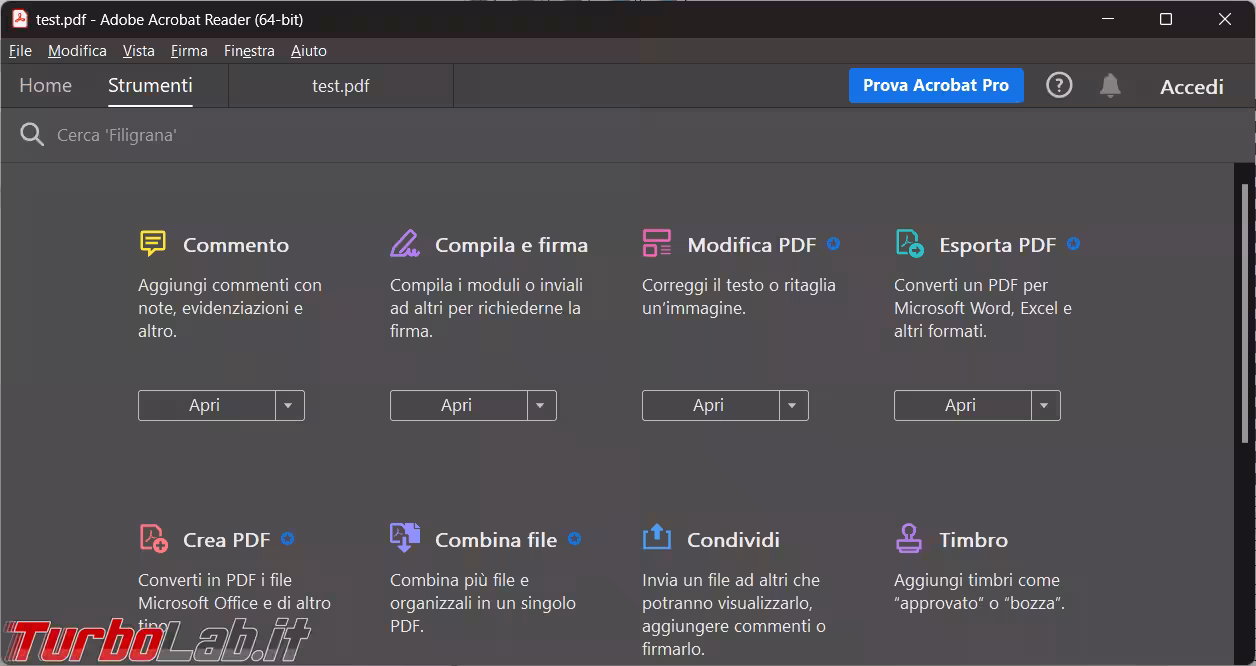 Come aggiungere un file audio, per commentare, in un file PDF [TurboLab.it]