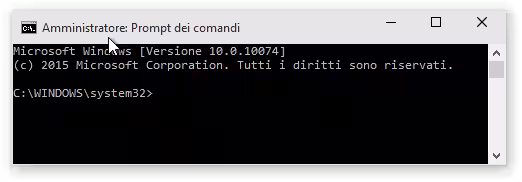 Amministratore Prompt dei comandi