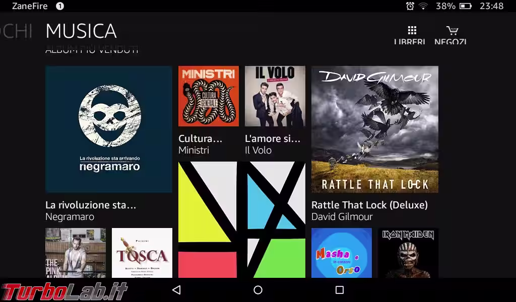 Fire OS 5 musica