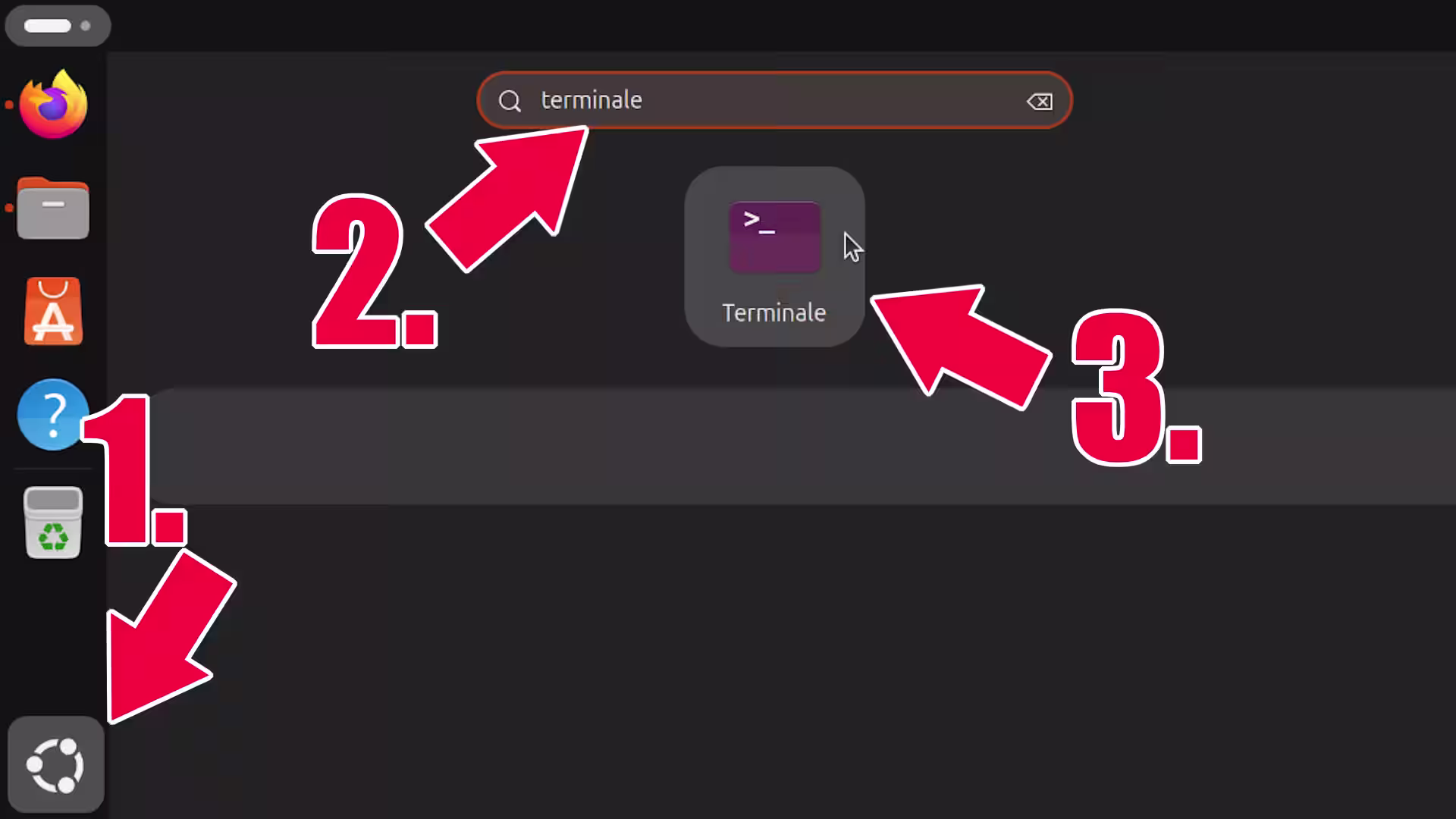 linux apri terminale