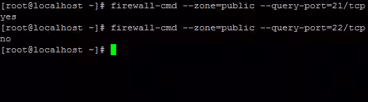 linux firewalld query-port