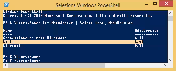 powershell ndis version wireless 6.40