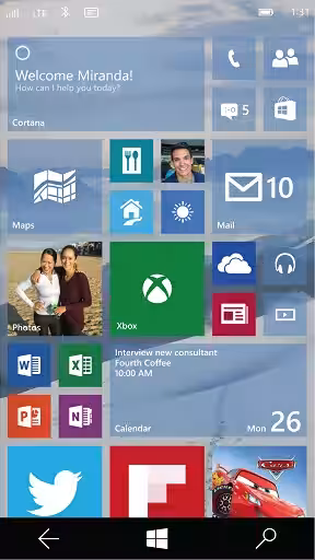 Windows 10 Mobil