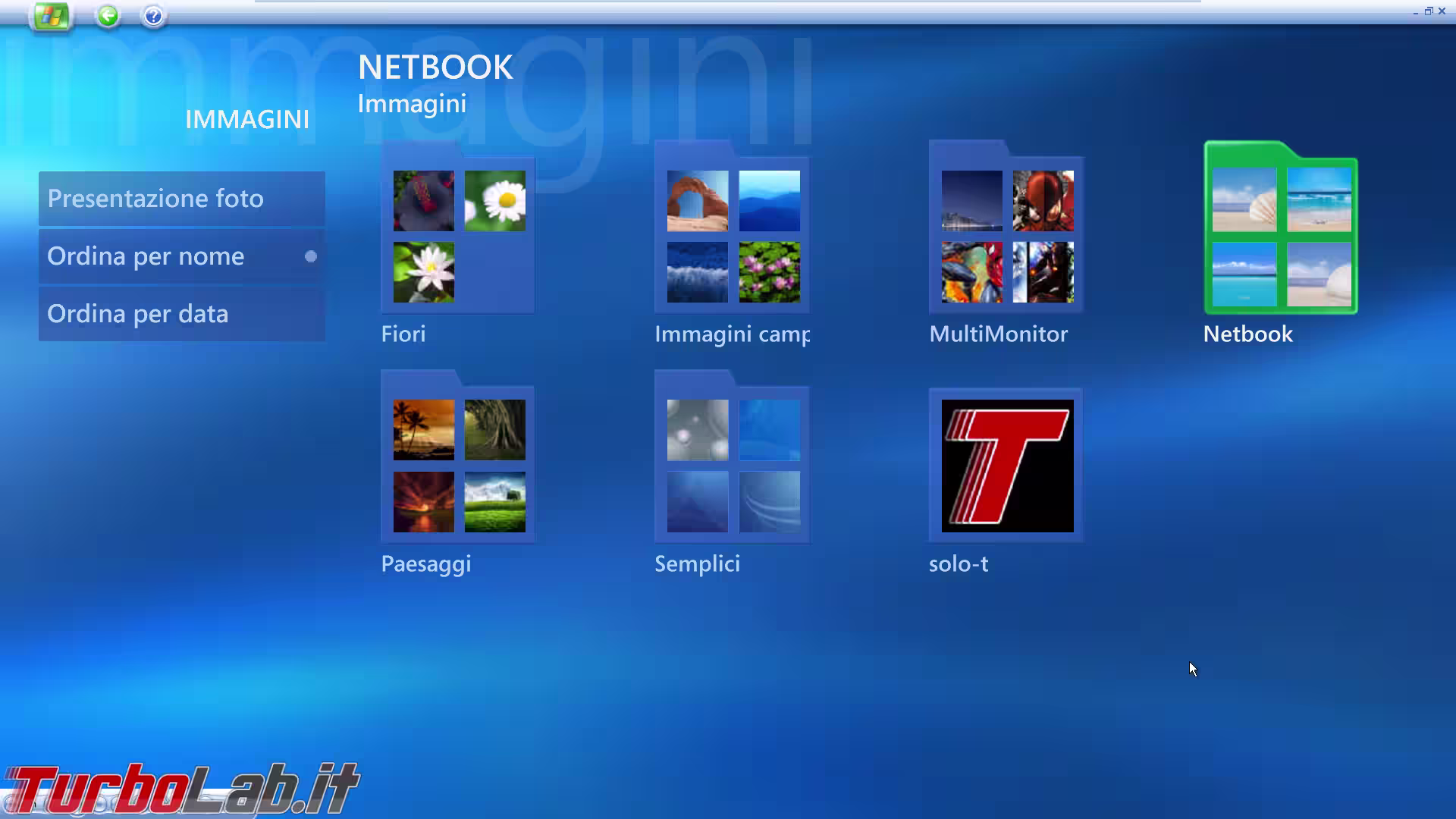 windows xp media center immagini
