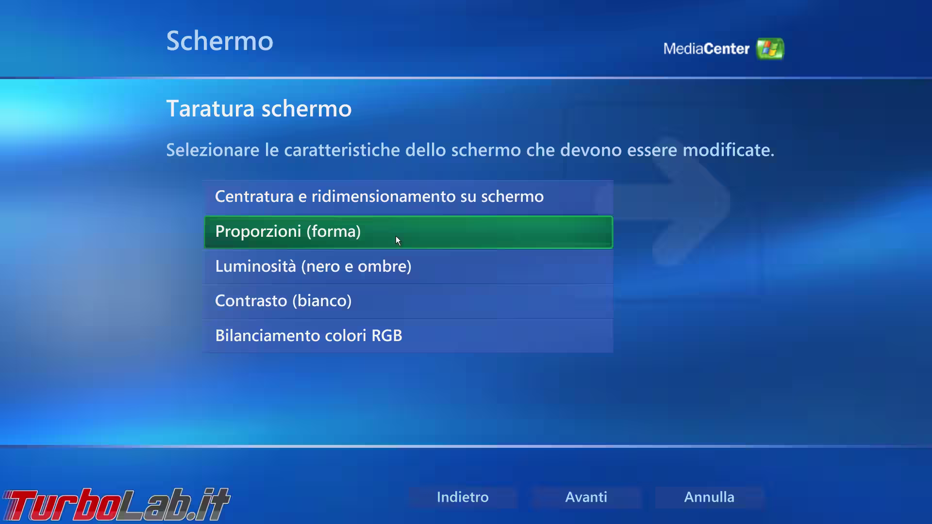 windows xp media center video setup