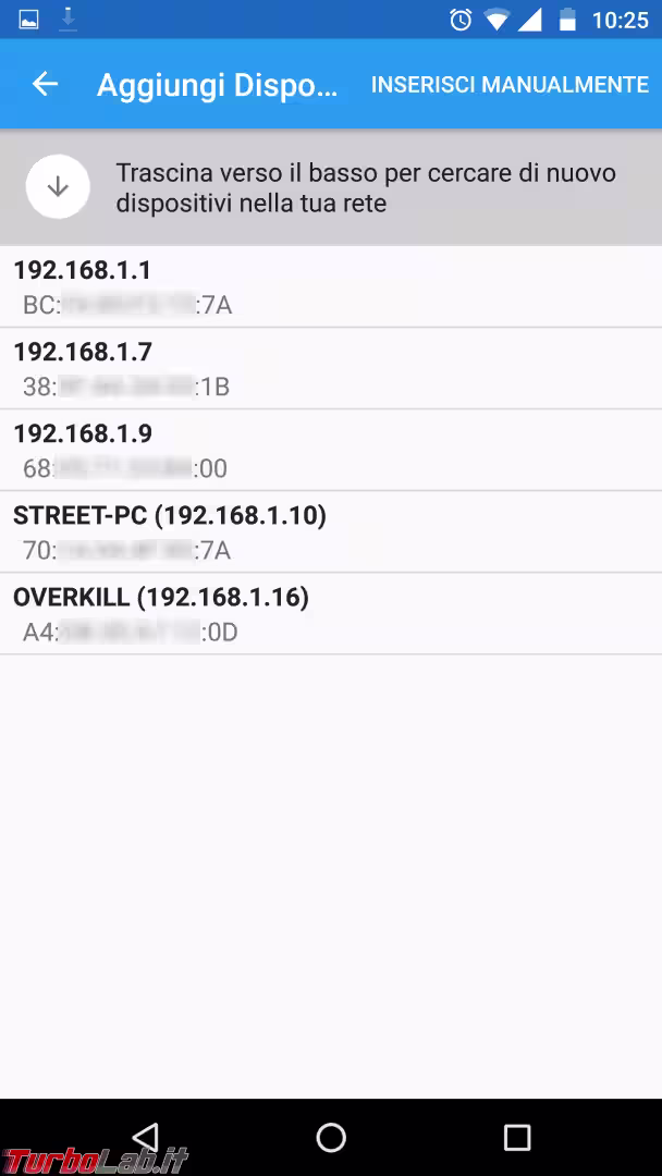 android wake on lan scan