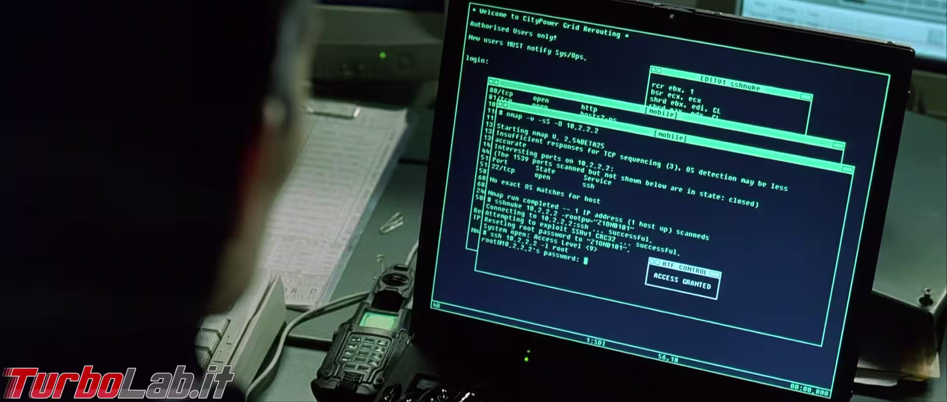 matrix reloaded trinity nmap
