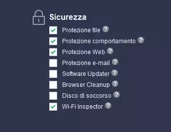 Protezione consigliata Avast