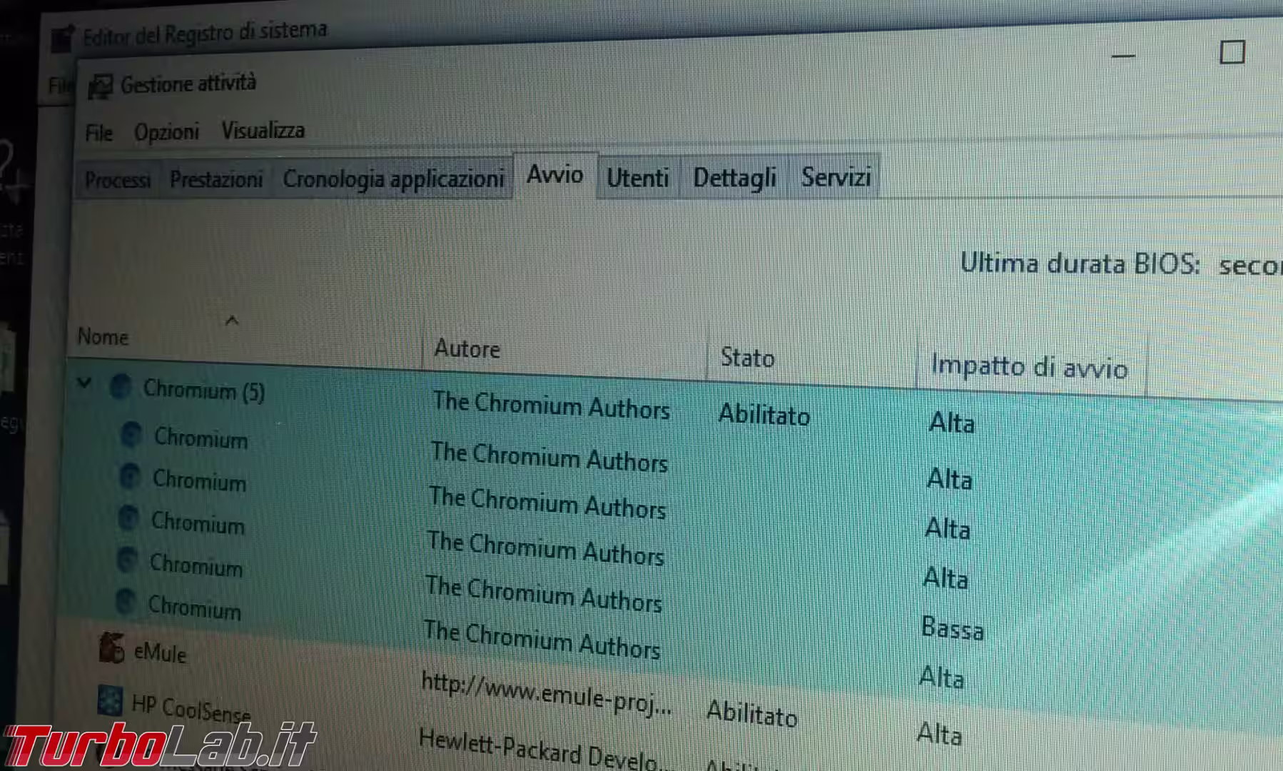 task manager chromium istanze