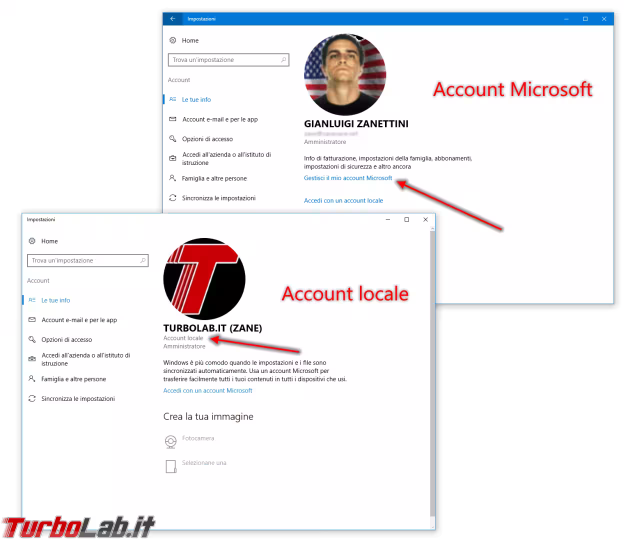 windows 10 account locale account Microsoft