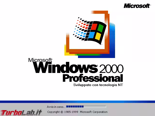 windows 2000 bootscreen