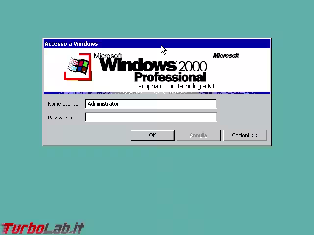 windows 2000 login