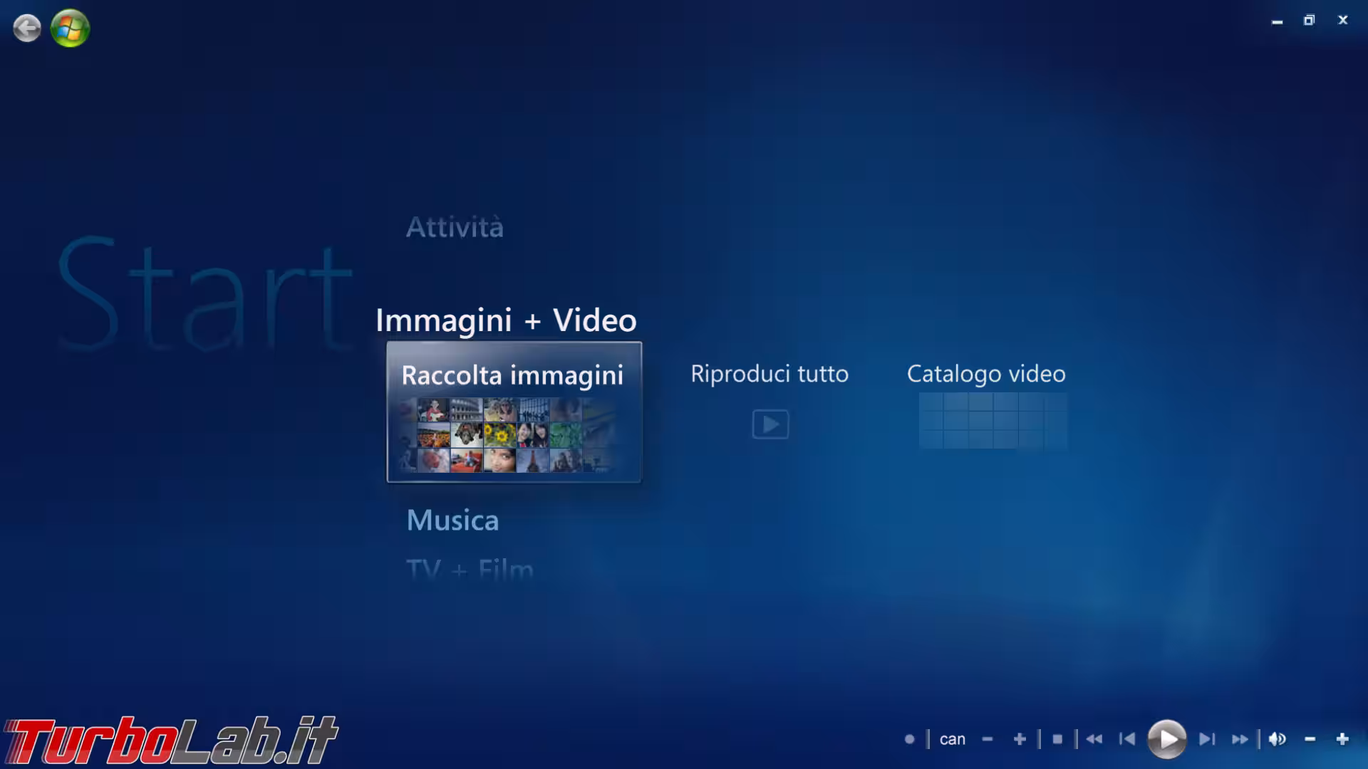 windows vista windows media center