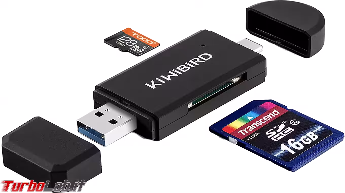 adattatore lettore sd microsd us