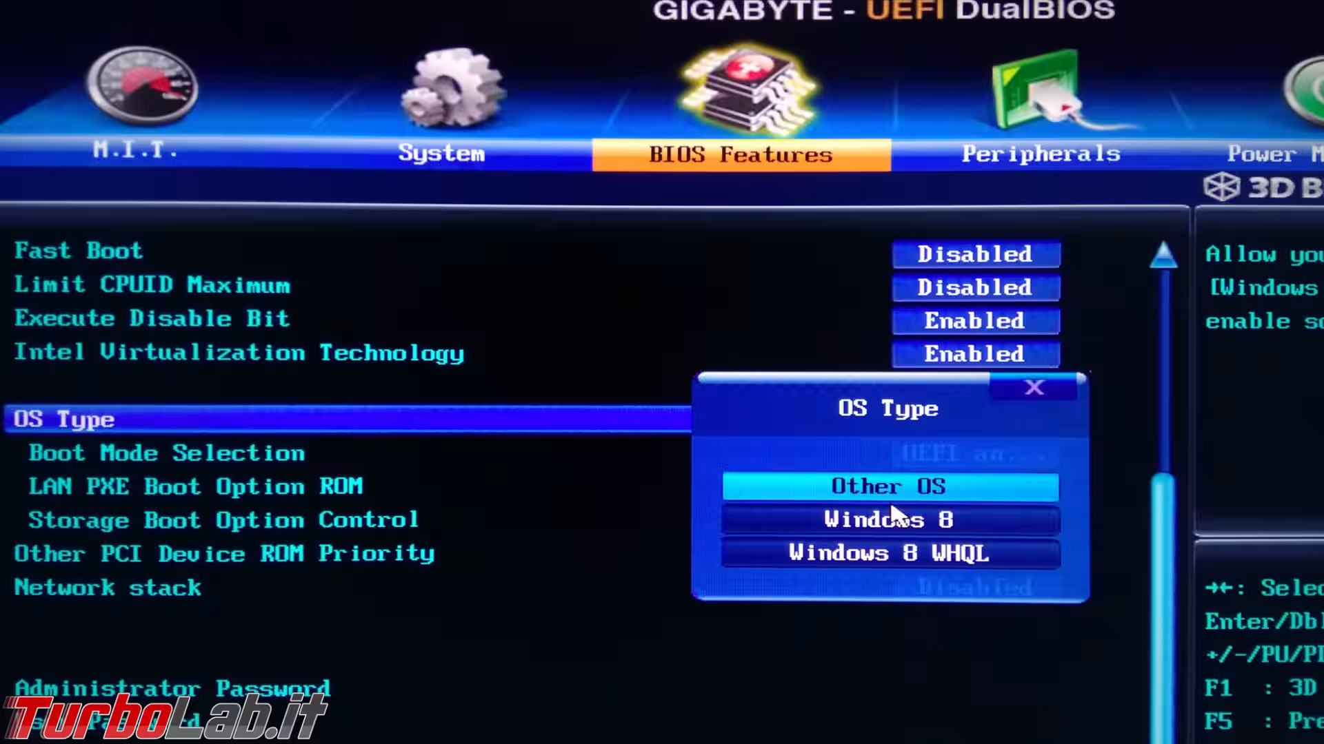 BIOS abilita UEFI legacy (2)
