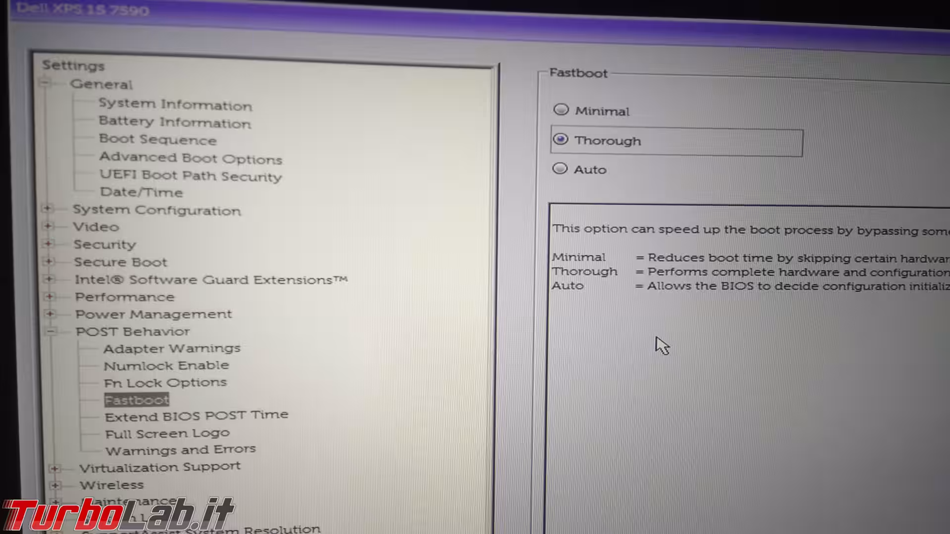 Dell XPS 15 Fastboot