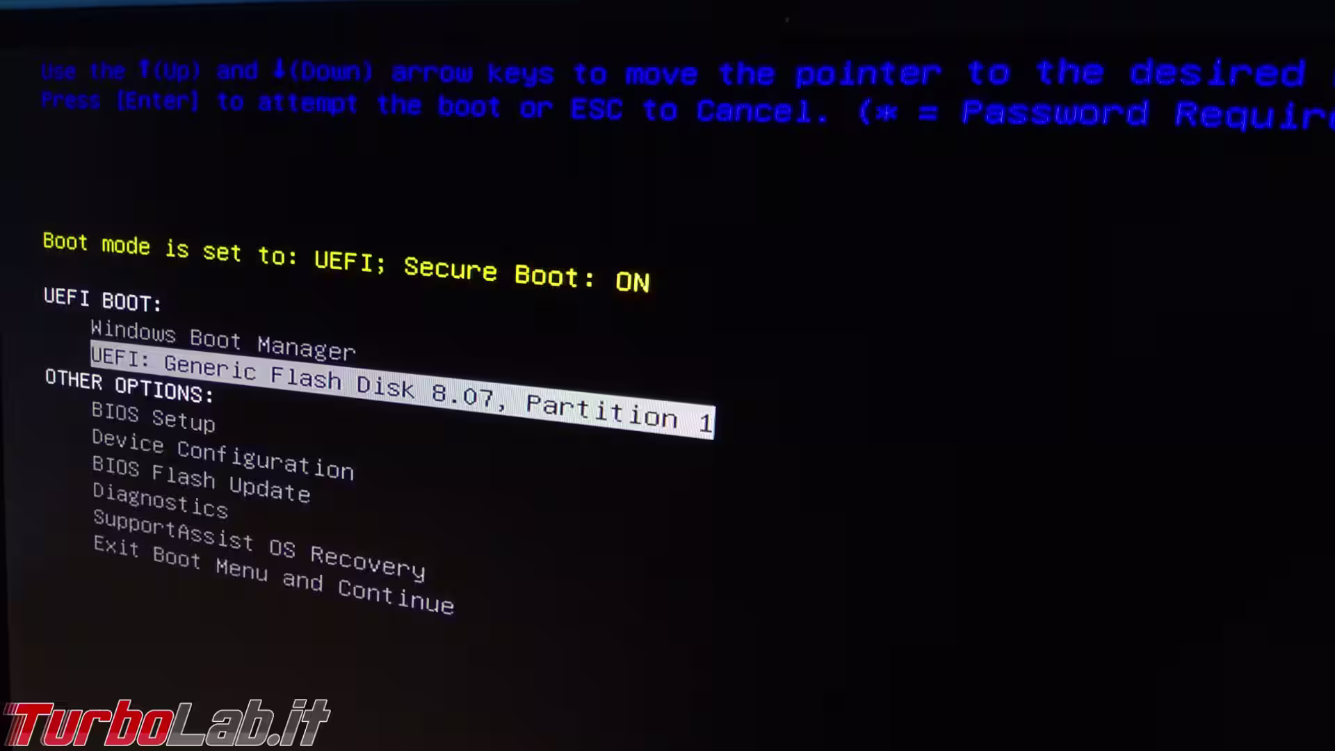 dell xps boot form usb