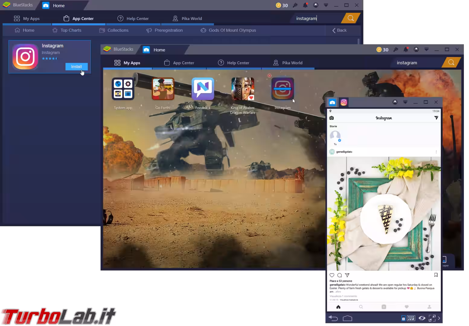 instagram bluestacks