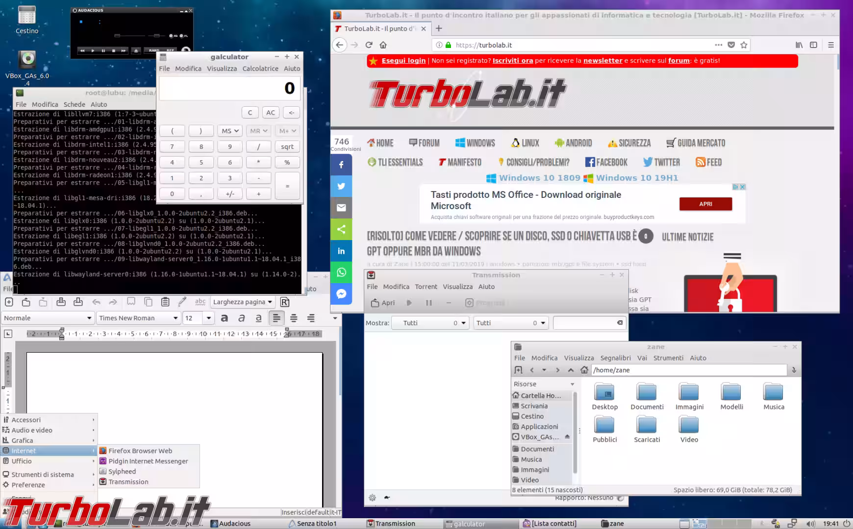 lubuntu 18.04 deskto