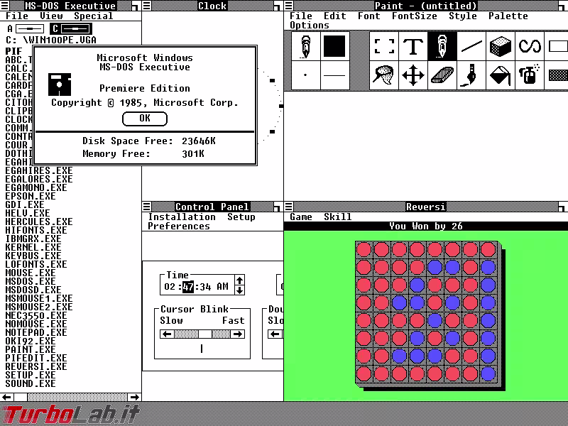 Microsoft windows 1.0 premiere edition