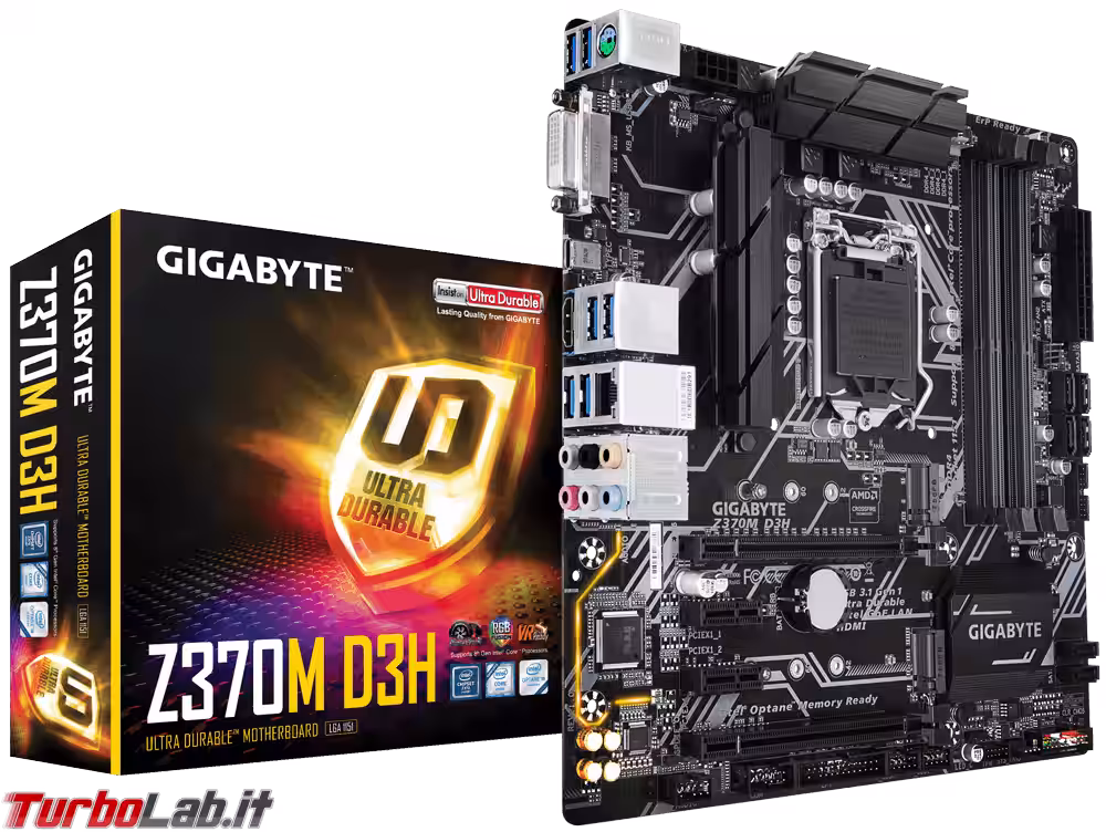 scheda madre mobo Gigabyte Z370M D3H
