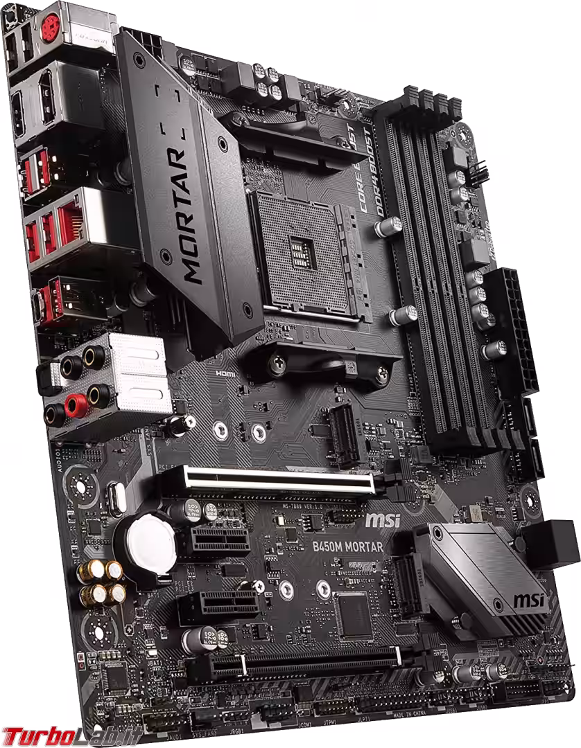 scheda madre MSI B450M MORTAR
