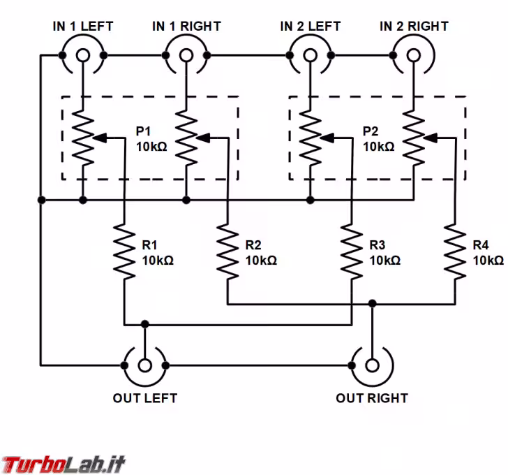 schema elettrico - stereo