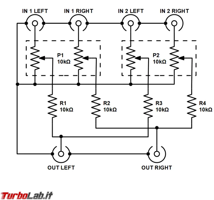 schema elettrico - stereo