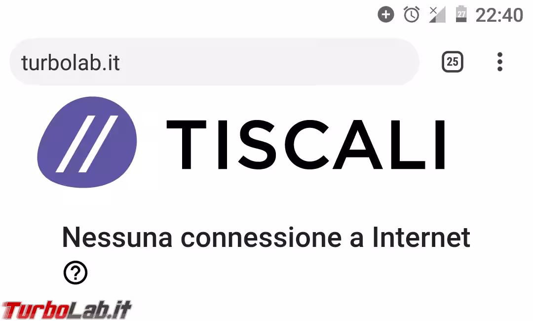 tiscali problemi internet