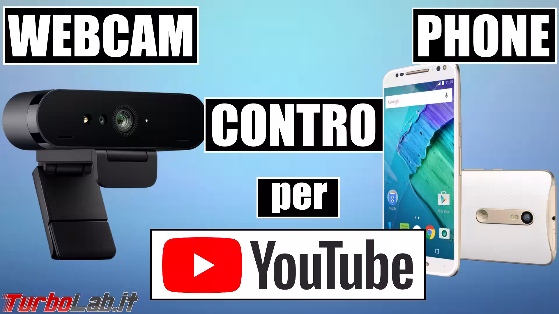 webcam contro smartphone spotlight