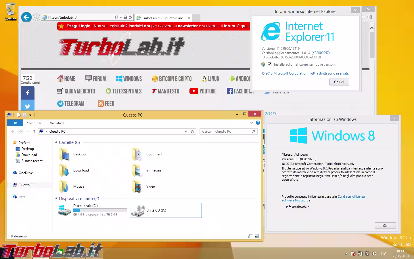Windows 8.1 desktop