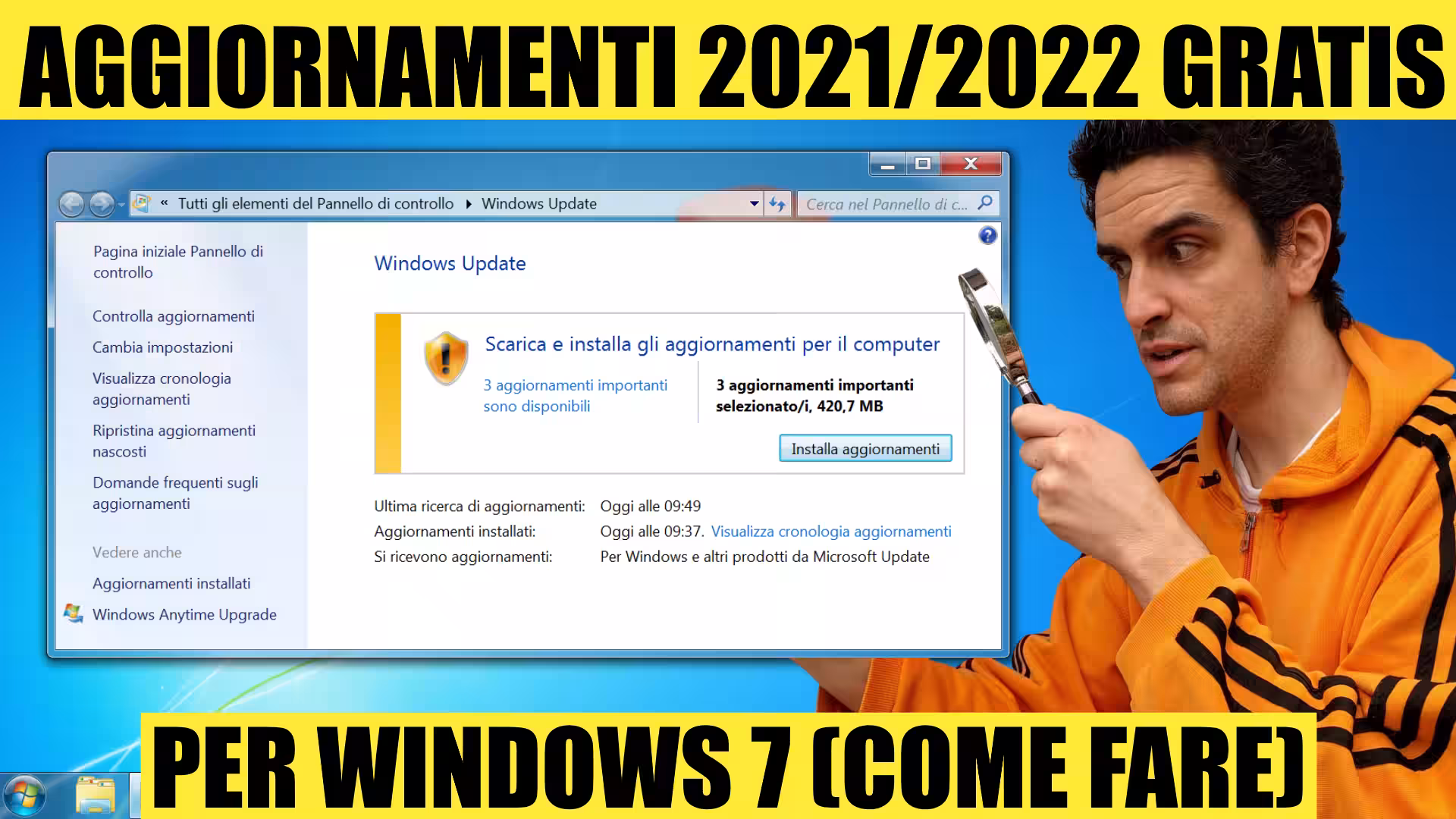 aggiornamenti esu windows 7 gratis 2021-2022 spotlight