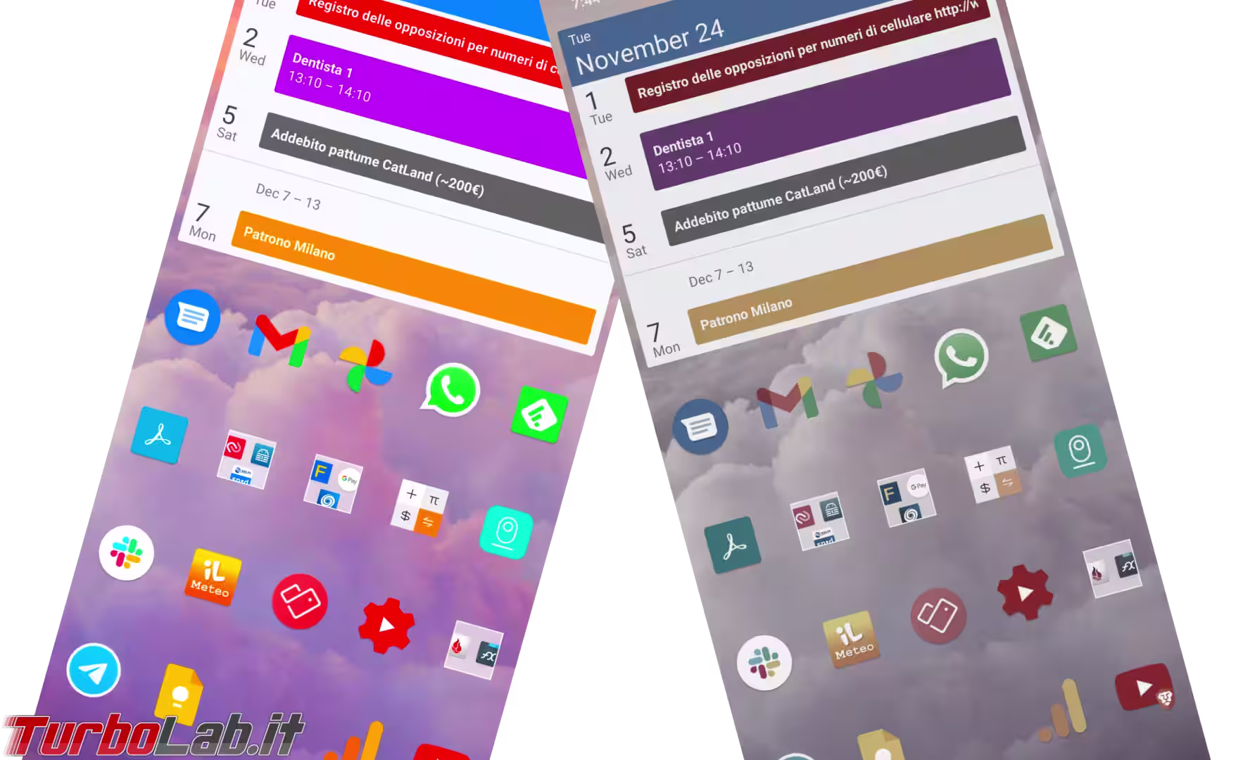 android colori spenti