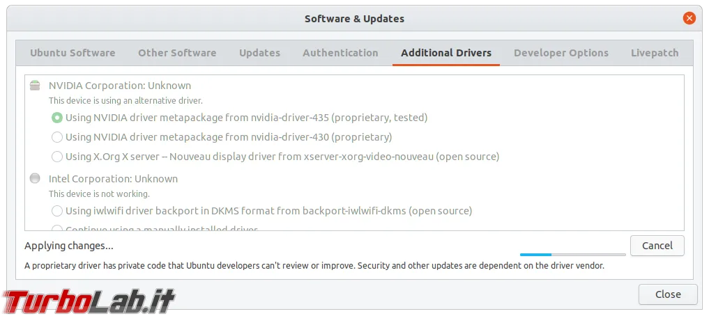Installazione driver NVIDIA Ubuntu 3