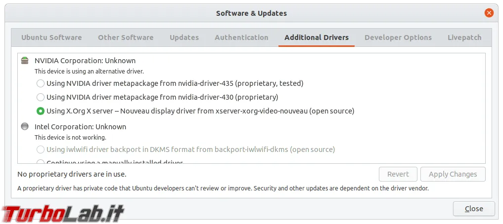 Installazione driver NVIDIA Ubuntu 4
