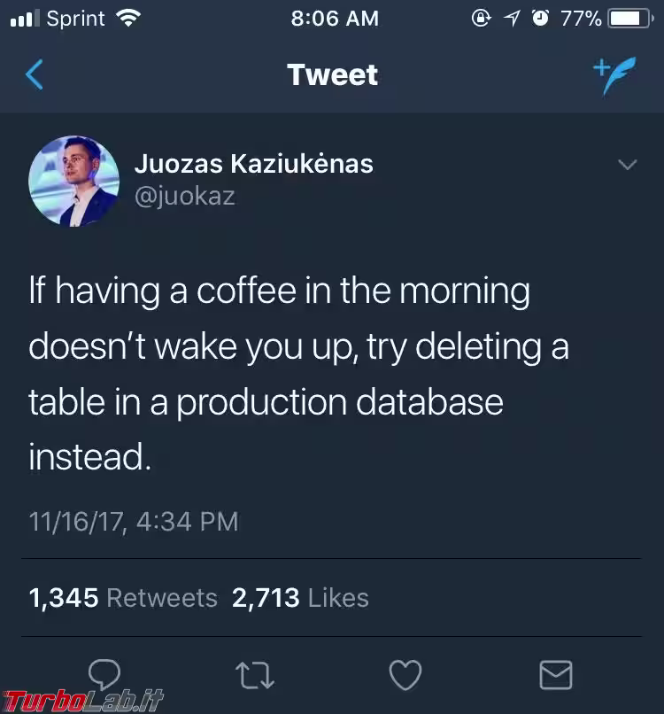 humour wake up delete table