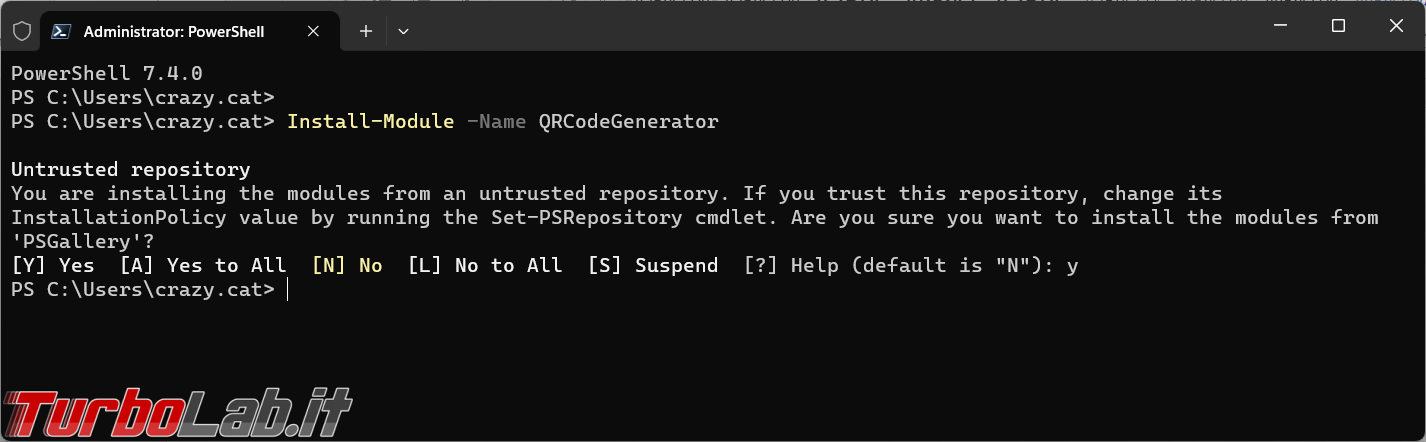 Come creare dei QR code con PowerShell | TurboLab.it