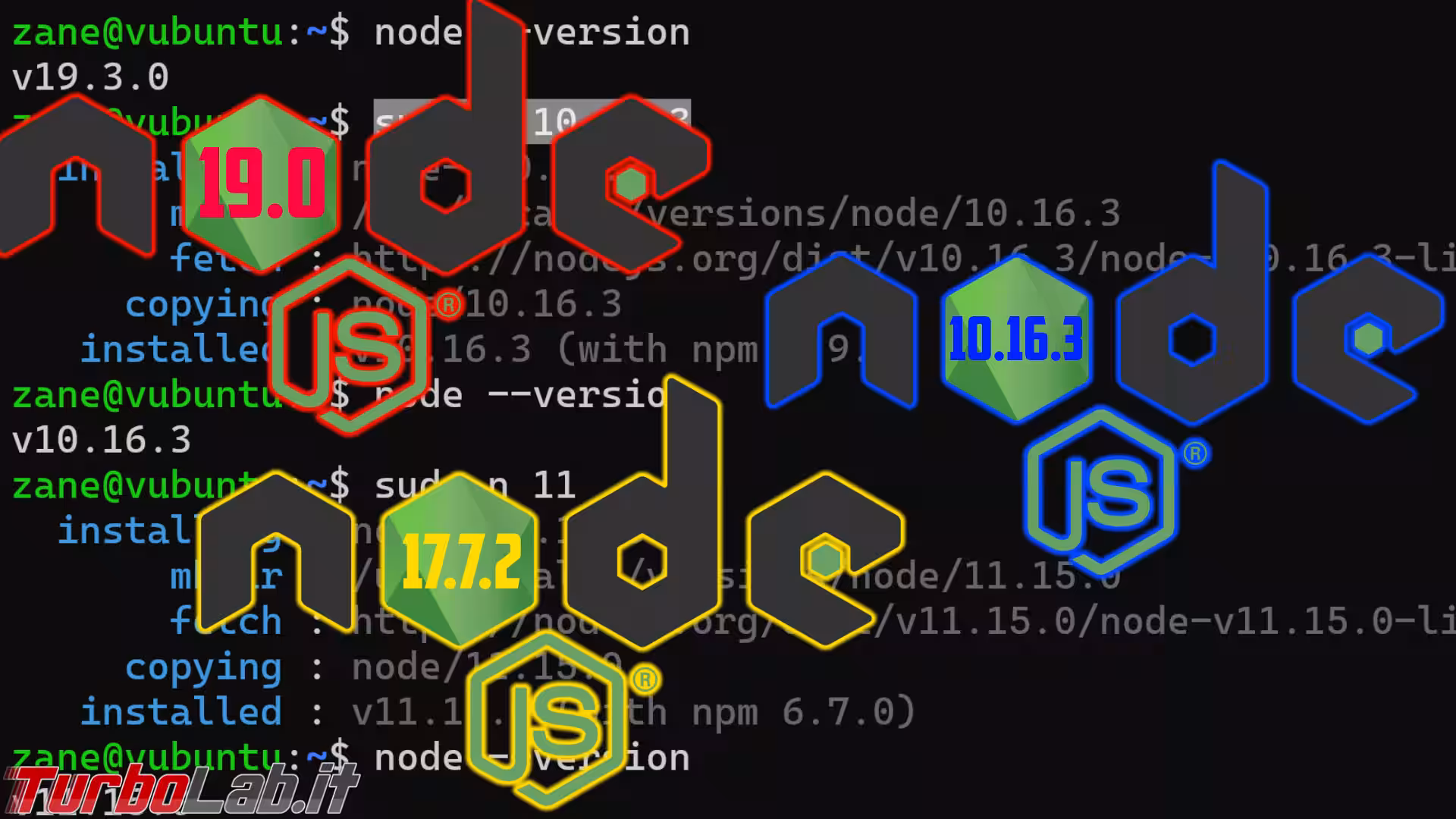 node versions