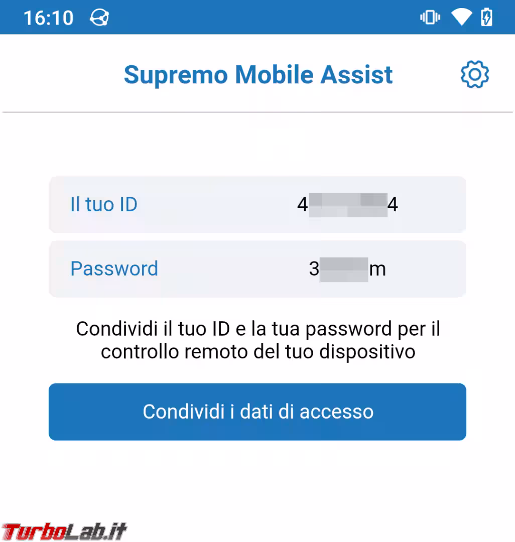 supremo mobile assist CODICI