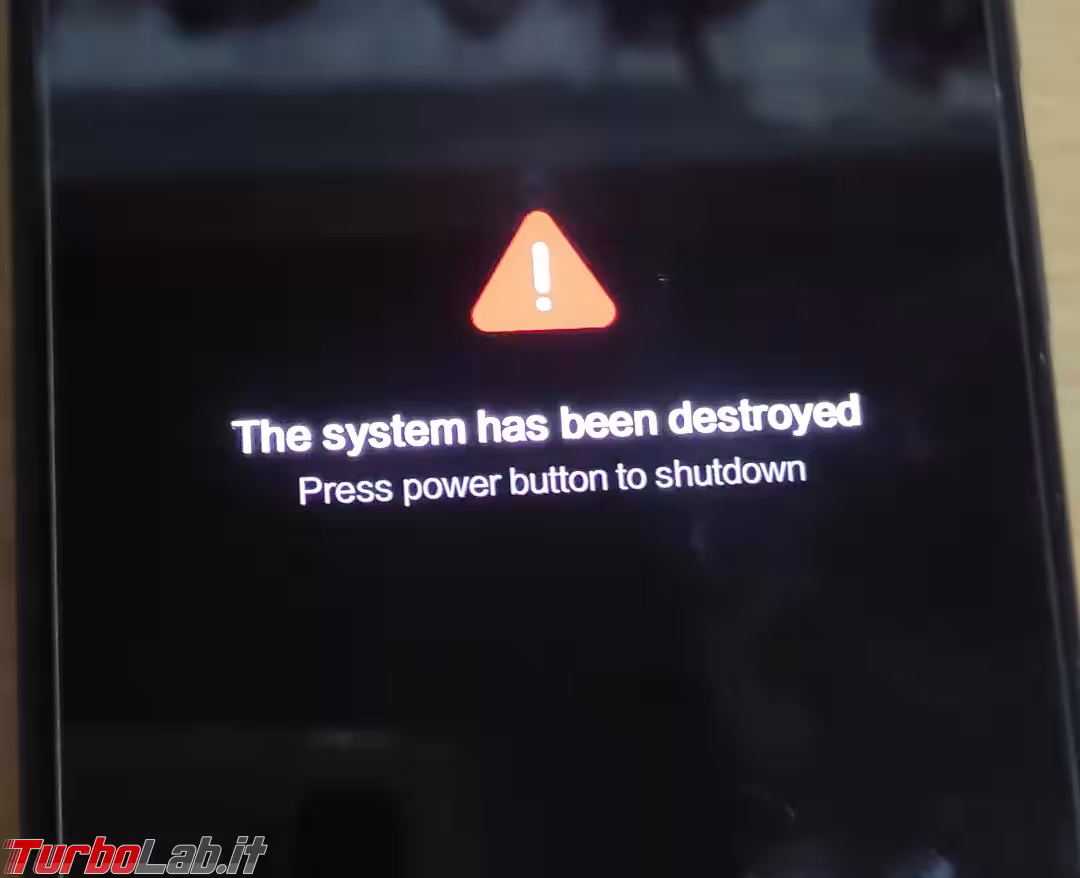 system dstroyed