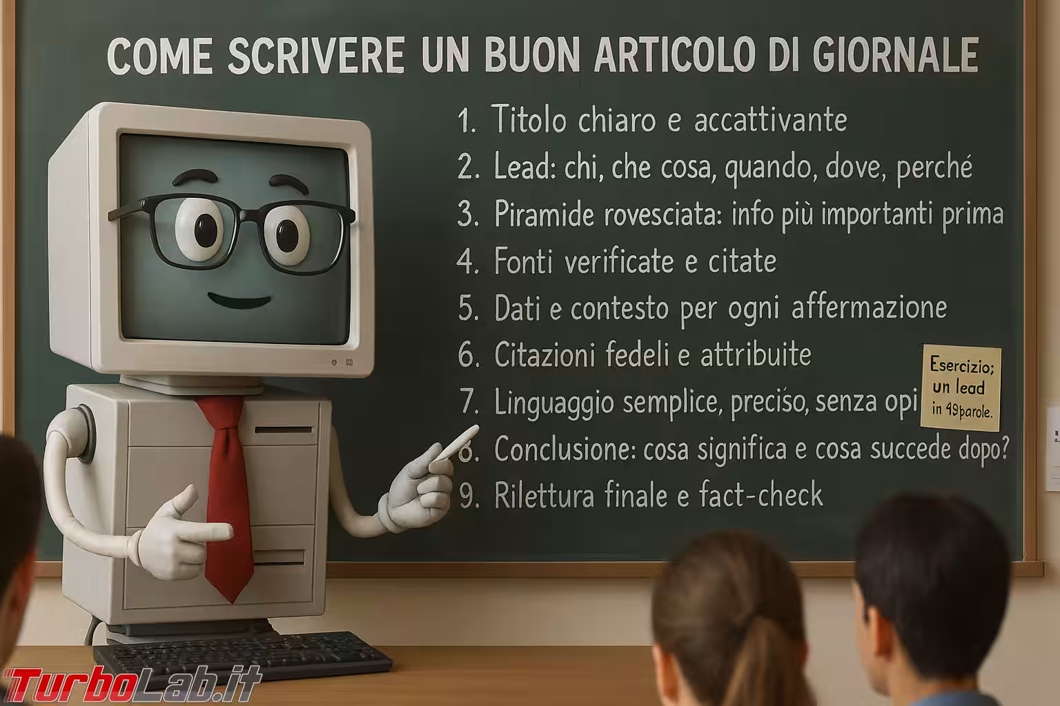 Computer insegna come scrivere articolo di giornale