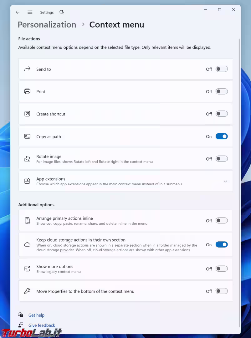 context-menu-personalisatio
