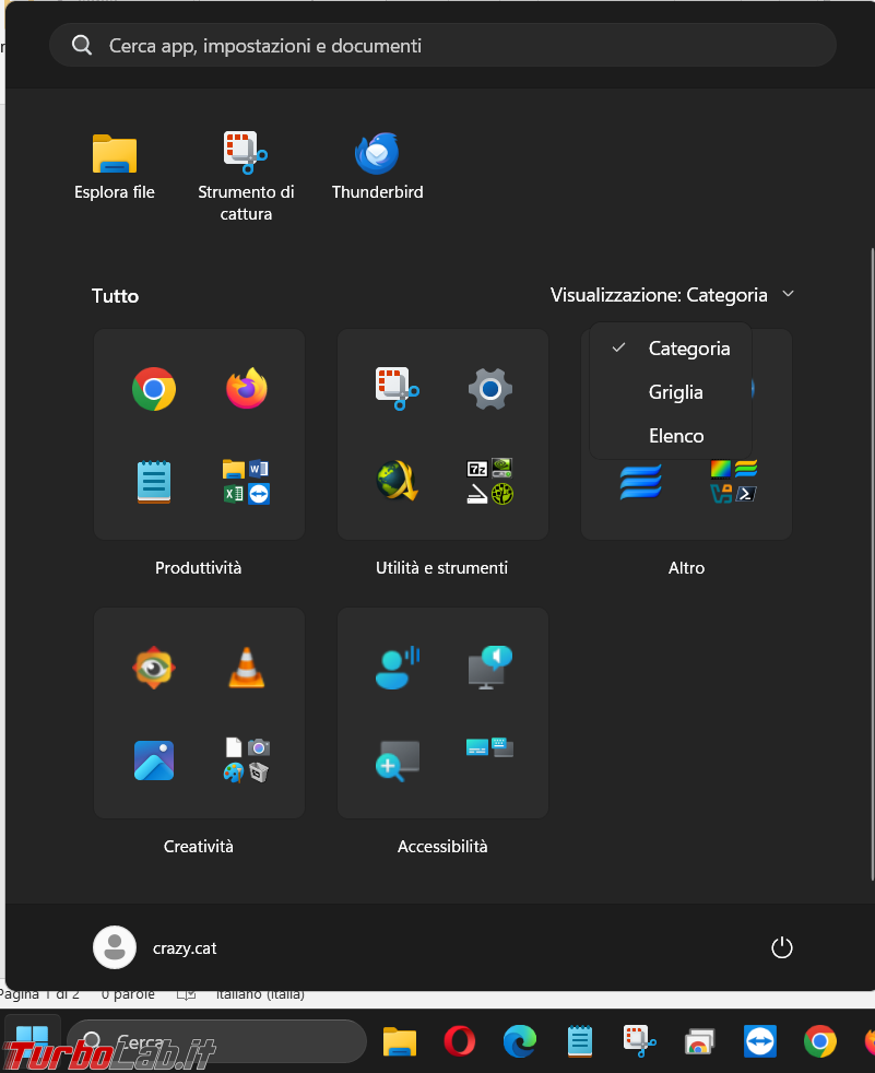 Come personalizzare il nuovo menu Start di Windows 11 | TurboLab.it
