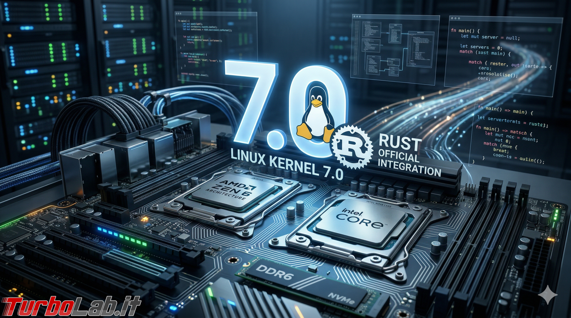 Linux Zen Kernel Linux 7.0 è qui: supporto AMD Zen 6, Intel Nova Lake e Rust nel kernel ...