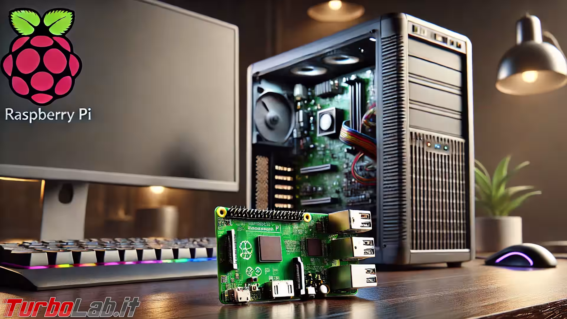 raspberry and desktop pc