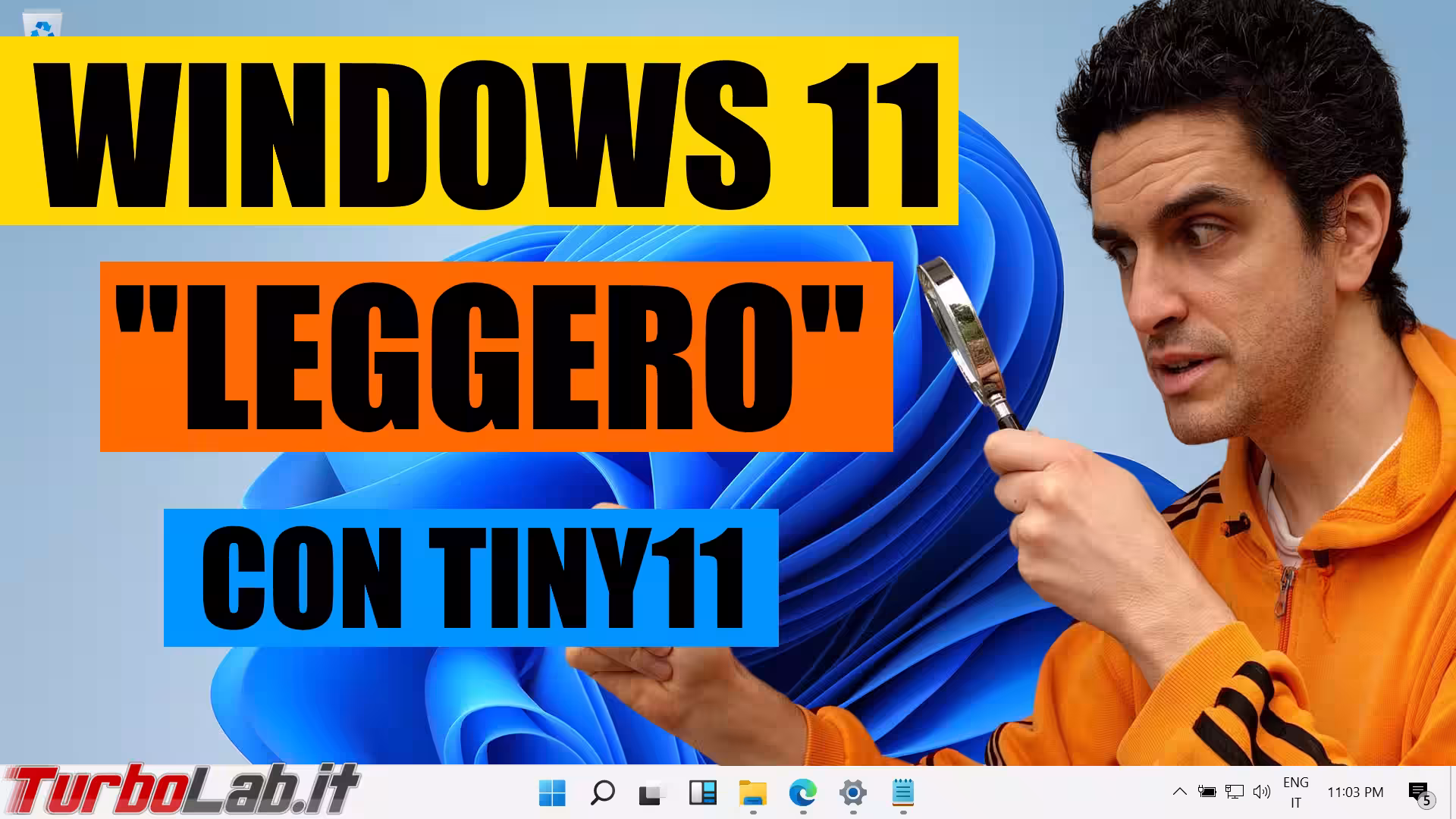 windows 11 leggero con tiny11