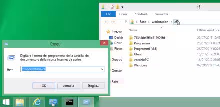 Guida: ri-abilitare le condivisioni amministrative (ADMIN$, C$) con Windows 10