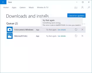 L'installazione delle app non funziona su Windows 10 per l'errore 0x80073D0A