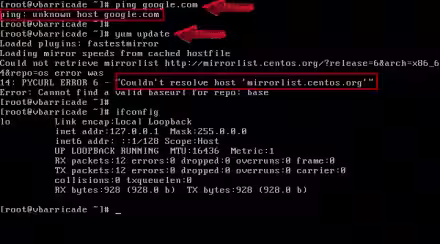 Abilitare l'accesso ad Internet e l'interfaccia di rete (eth0) su CentOS 7